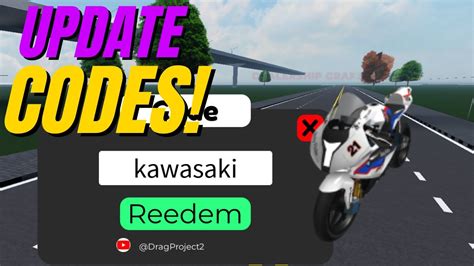 New Update Codes Drag Project Roblox Youtube