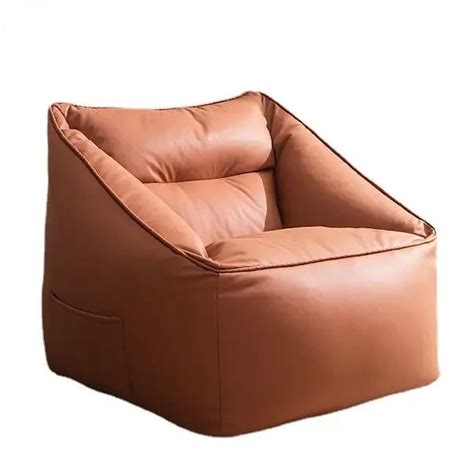 Faux Leather Bean Bag Cover No Filler Single Sofa Armchair Beanbag