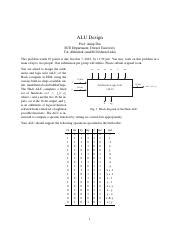 ALU Design.pdf - ALU Design Prof. Anup Das ECE Department Drexel ...