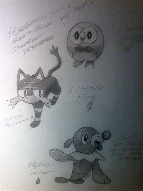 Several Pok emon drawings Pokémon Amino