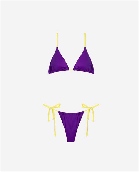The Are Bikini Pop Star Morado Y Amarillo Mujer Bikinis Y Bañadores Carola Dalhoff