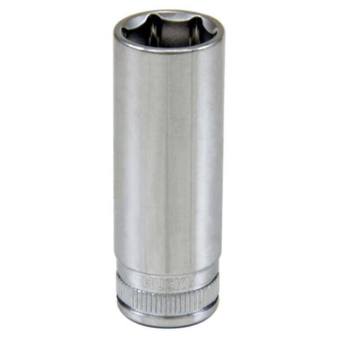 Husky 1 4 In Drive 13 Mm Metric 6 Point Deep Socket H4d6pdp13mm