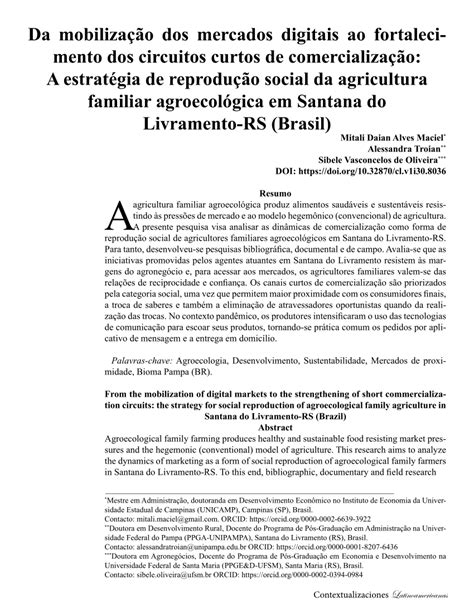 Pdf Da Mobiliza O Dos Mercados Digitais Ao Fortaleci Mento Dos