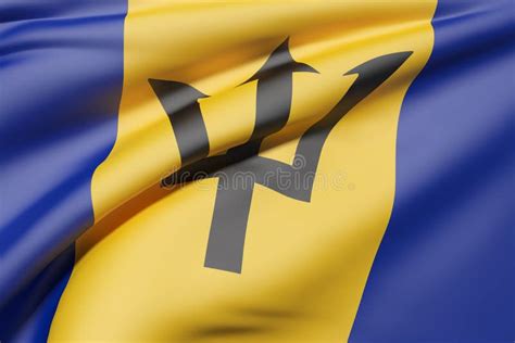 Barbados Flag Waving Stock Illustration Illustration Of Americas