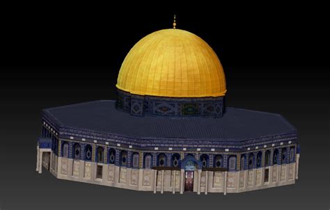 Al Aqsa Mosque Jerusalem 3d Model 185 Fbx Max Obj Free3d