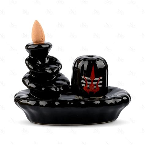 Shivling Backflow Incense Burner C25 DevDarshan Dhoop