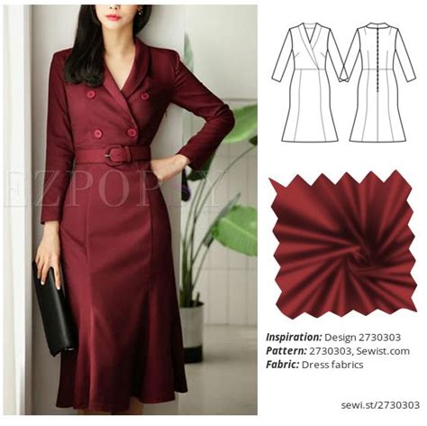 Design 2730303 Women Clothing Dress Sewing Pattern Sewist | Modest ...