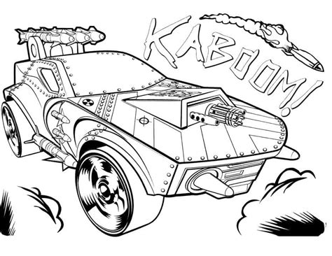 Coloriage Dessin De Hot Wheels télécharger et imprimer gratuit sur ColoriageEnfant