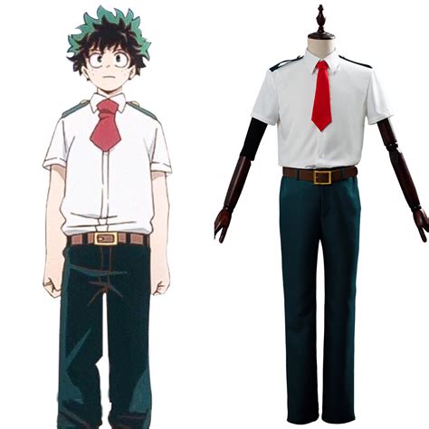 Myboku No Hero Academia Midoriya Izuku Cosplay Costume Outfit Dress S