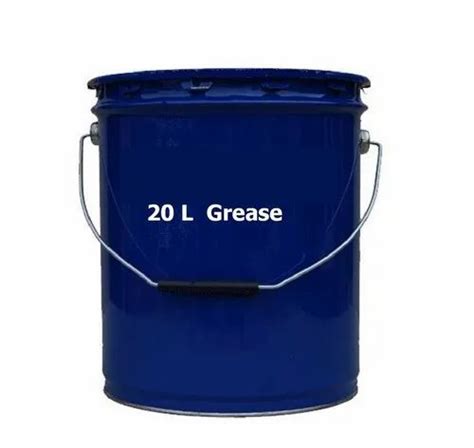 Plain Blue L Plastic Grease Bucket For Lubricant Size X X