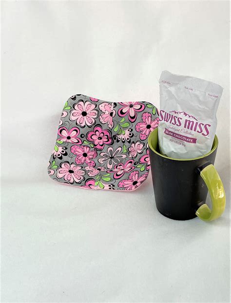 Floral Handmade Microwaveable Bowl Cozy Quilted Kitchen Hot Etsy