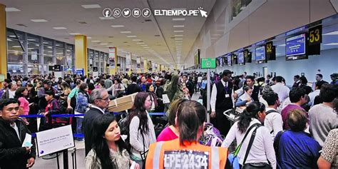 Pasajeros Varados En El Aeropuerto Jorge Chávez Por Retraso En Los Vuelos