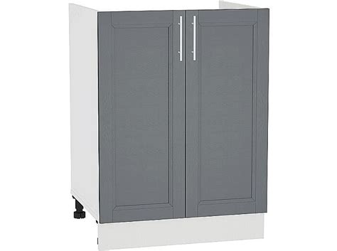 Шкаф нижний под мойку с 2-мя дверцами Сканди НМ 600 Graphite Softwood ...
