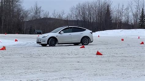 Tesla Model Y Track Mode Optimizations For Winter Fun From A Brave