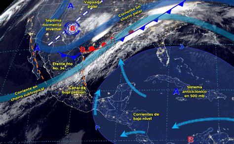 Clima hoy Frente Frío trae caída de nieve y anticiclón calor de 40