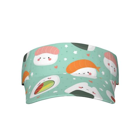 Lukts Kawaii Sushi Sun Sports Visor Adjustable Cap For Men Women