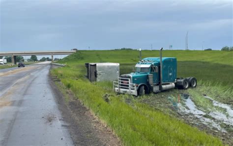 Florida Semi Driver Charged And Cited After Rig Jackknifes In The Rain