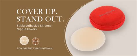 Relleciga Women S Nude Sticky Nipple Covers Pairs Invisible Adhesive Silicone Nipple Pasties