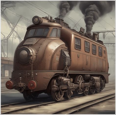 Download Ai Generated Railroad Train Royalty-Free Stock Illustration ...