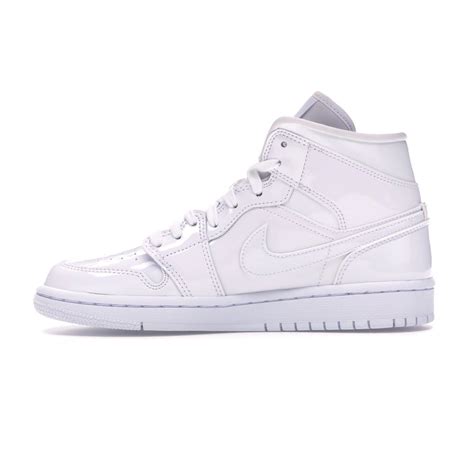 Jordan 1 Mid Triple White For Women - OFour