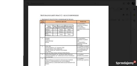 Maturalne Karty Pracy Cz Klucz Odpowiedzi Duherof