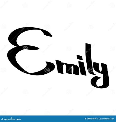 Dise O De Arte Callejero De Nombre Femenino De Emily Etiqueta De