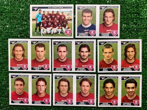 SET FIGURINE CALCIATORI Panini 2004 05 Squadra Salernitana Tematica