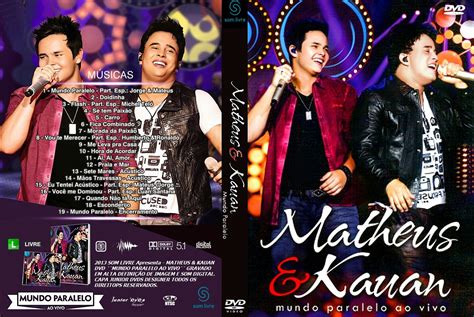 Junior Dvds Capa Do Dvd Matheus E Kauan Mundo Paralelo Junior