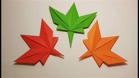 Origami Tutorial Japanese Maple Leaf How To Make An Origami Maple Leaf