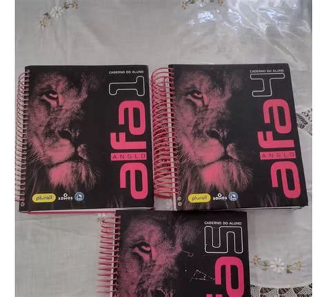 Kit 3 Apostilas Caderno Do Aluno Anglo Alfa 1 4 E 5 Plural Somos