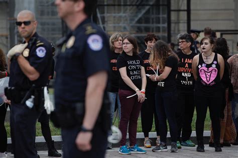 Demonstrators Gather At U S Capitol While Senate Confirms Kavanaugh