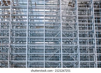 Structure New Steel Frame Building On Stock Photo 2121267251 | Shutterstock