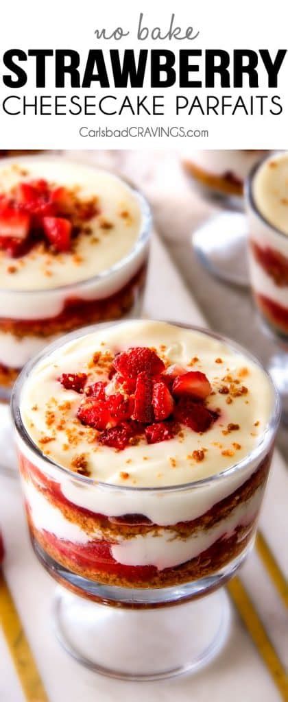 No Bake Strawberry Cheesecake Parfaits With VIDEO Make Ahead Etc