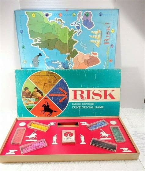 1959 Risk Board Game Parker Brothers Continental Vintage Strategy Game Ebay Board Games