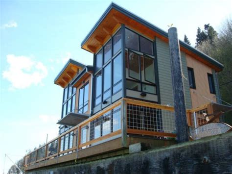 Camano Island Fabcab Is A Timber Frame Prefab Kit House In Washington