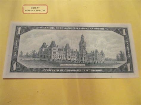 (b5) Canada 1967 Centennial One Dollar Bill