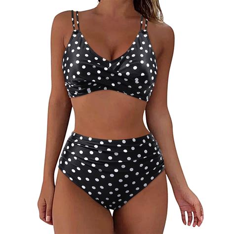 Szxzygs Swimsuits For Girls Women High Waisted Bikini Sexy Push Up