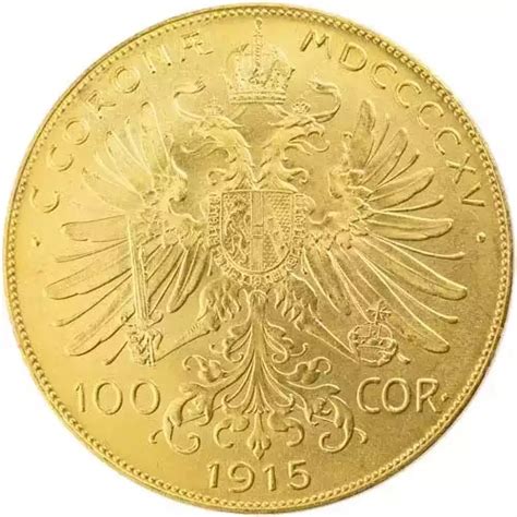 1915 100 Korona Hungary Gold Coin | Austrian Mint - Lost Dutchman Rare Coins