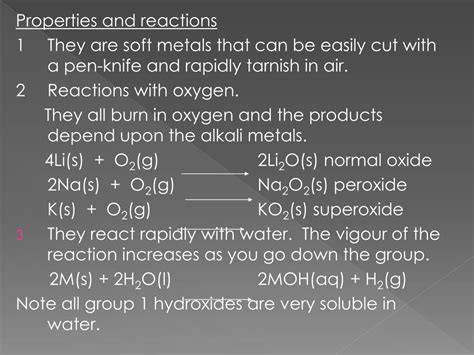 Ppt Group 1 The Alkali Metals Li Na K Rb Cs Fr Powerpoint