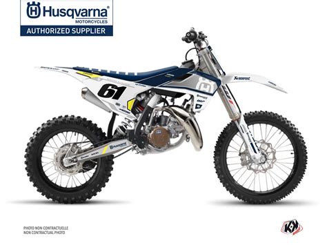 kit déco motocross husqvarna d skt bleu Kutvek