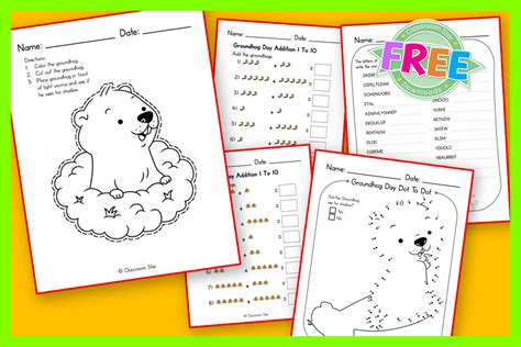 Groundhog Day Worksheets - Classroom Star Worksheets