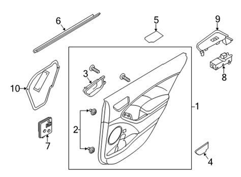 83306B0040D5D Genuine Kia Panel Assembly Rear Door