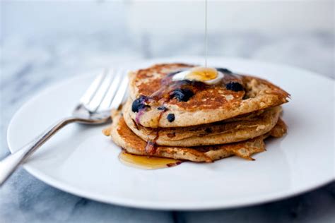 Oatmeal Buttermilk Blueberry Pancakes Recipe Nyt Cooking