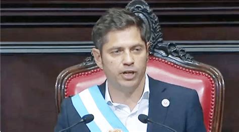 Kicillof Asumi Su Segundo Mandato Con Un Llamado A Recuperar Recursos