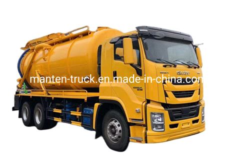 Japan Isuzu Giga Vc61 6X4 20000liters 20cbm Sewage Suction Truck Sewage