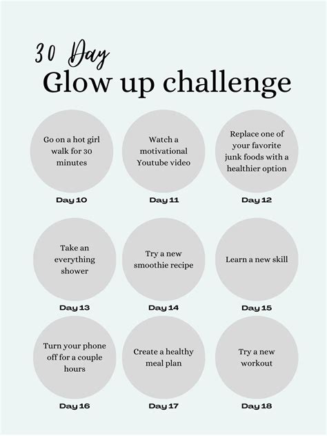 30 Day Glow Up Challenge แกลเลอรทโพสตโดย Jessanotherday Lemon8