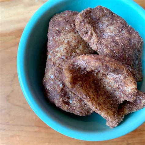 Cinnamon Sugar Keto Pork Rinds {0 Carb} Resolution Eats