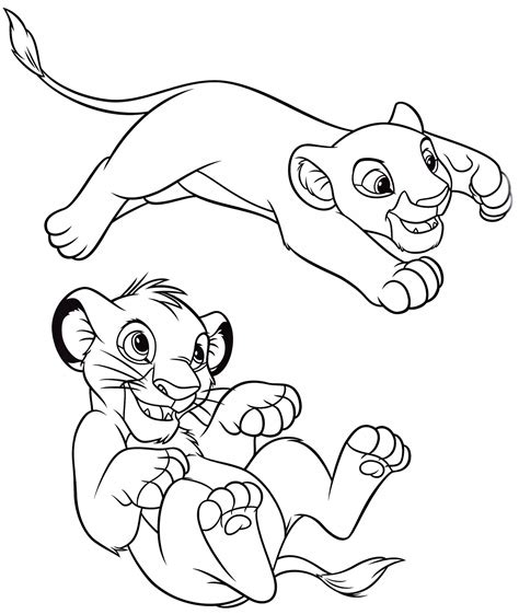 Simba Y Timon Para Colorear Imprimir E Dibujar ColoringOnly