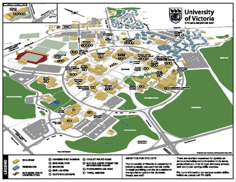 University of Victoria - Cycling Amenities Map - saanich bc • mappery