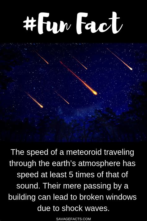 Interesting Facts About Meteoroids Space Facts Cool Science Facts